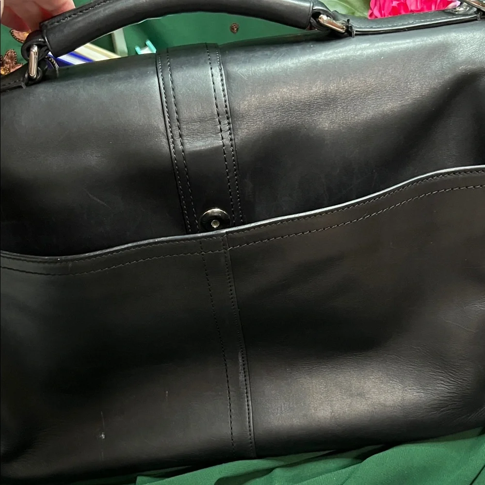 Coach 2008 Lexington Black Leather Briefcase